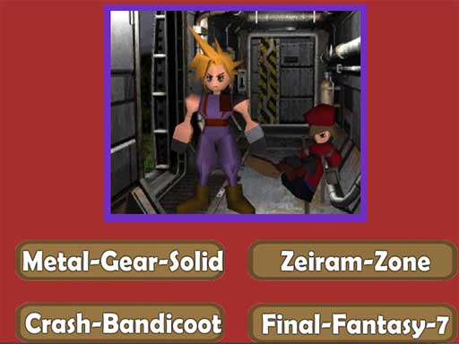 Nostalgic Playstation1 Quiz — game preview